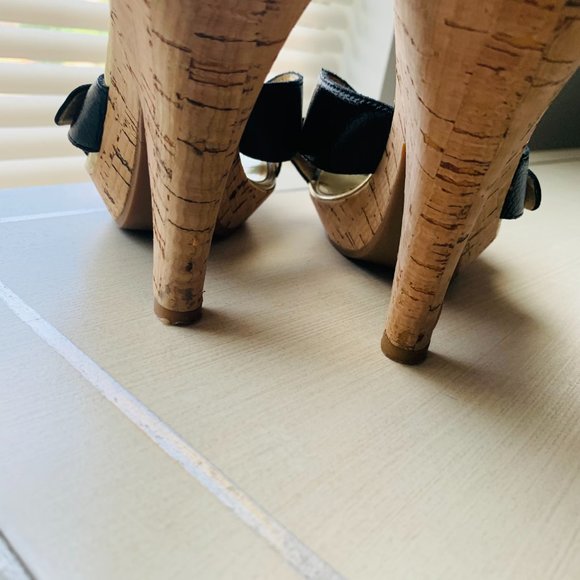 Michael Kors Cork Heels Sandals - Picture 5 of 6